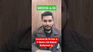 My Success Story as Medical Student to CA Student 🛑 ca icap success motivation [upl. by Ponton]