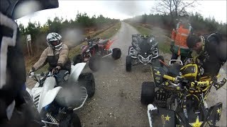 OFF ROAD ATVQUAD Février 2014 Partie II quotEnduroquot 660 et 700 Raptor 450 YFZ  450 LTR Rockstar [upl. by Rotsen]