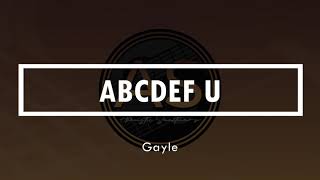 ABCDEFU  GAYLE Acoustic Instrumental  Karaoke [upl. by Imelda]