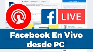 Cómo transmitir en vivo por Facebook desde PC  Pikceles con keyframe [upl. by Henricks219]