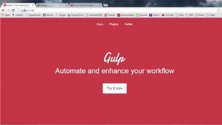 Gulp Gulpjs Tutorial for Beginners  1  Download and Installing npm [upl. by Hemminger]