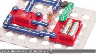 Electronic Project Snapon Kit with 80 Experiments  KJ8970 by Jaycar Electronics [upl. by Nedry725]