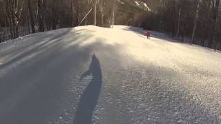 Snowboarding Blastoff Black Diamond Run on Mount Sunapee [upl. by Vin197]