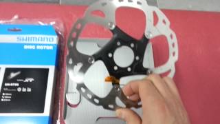 Unboxing disc rotor Shimano XT rt86 180mm ice tech [upl. by Ibby221]