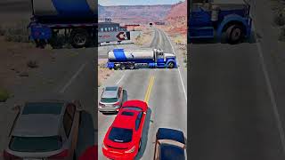 Realistic Highway Car Crashes 34 shorts [upl. by Noam]