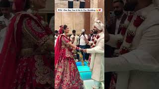 Hamara Shaadi Ka Dance ❤️🙈 rajatswati dance couplegoals love romantic wedding ytshorts [upl. by Aiclid]