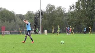 Séance entrainement football  AJ AUXERRE U19  Travail de passes en évolutif U19 [upl. by Aiht]