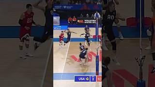 Crazy Show by TJ DeFalco 🤯 epicvolleyball volleyballworld volleyball [upl. by Albers]