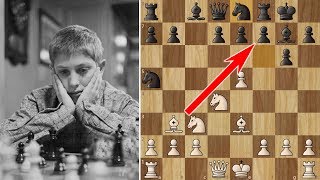 Bobby Fischer beats a Grandmaster in 10 moves But Reshevsky plays on [upl. by Robyn]