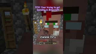 POV Trying to get MENDING VILLAGER in Minecraft [upl. by Fiorenze158]