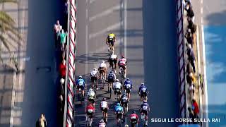 TirrenoAdriatico 2021 highlights Stunning Van Aert sprint [upl. by Anoyet]