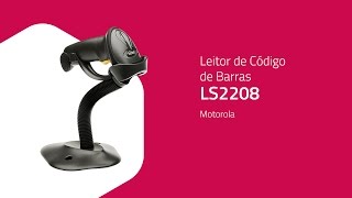 Leitor de Código de Barras Laser LS2208 com Suporte  Motorola  ZIP Automação [upl. by Ecinnaj]