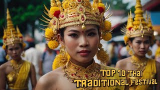 Top 10 Thai Traditional Festivals [upl. by Imojean]