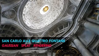 Gaussian Splatting San Carlo alle Quattro Fontane [upl. by Ardnosak]