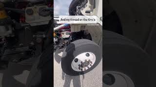 How to inspect a CMV tire on your CDL Test shorts trucking truckdriver cdltraining [upl. by Lleuqram]