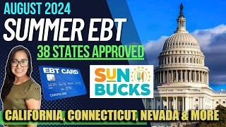 NEW 2024 SUMMER EBT UPDATE AUGUST 2024 CHECK YOUR CARDS California Connecticut Massachusetts [upl. by Brunk]