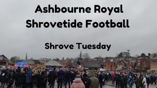 Ashbourne Royal Shrovetide Football Shrove Tuesday [upl. by Lleznol]