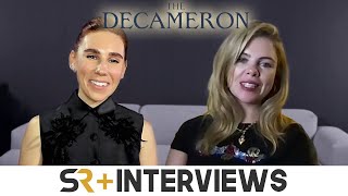 The Decameron Stars Zosia Mamet amp SaoirseMonica Jackson On The Importance Of Female Friendship [upl. by Schlosser873]