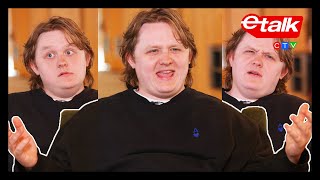 Lewis Capaldi picks One Direction over Jonas Brothers  Random QampA  Etalk [upl. by Jazmin]