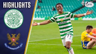 Celtic 40 StJohnstone  Karamoko Dembele Scores As Brown Departs Parkhead  Scottish Premiership [upl. by Meirrak677]