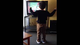 Kid dance with song of TV show Okaasantoissho AKUN CHANNEL [upl. by Innor]