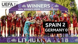 WU17 final highlights Germany v Spain [upl. by Sheri518]