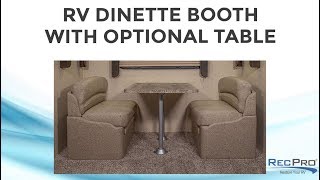 Charles RV Dinette Booth with Optional Table [upl. by Schonthal]