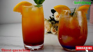 Sunrise Mocktail Recipe Summer Drink Orange Mocktail [upl. by Sandro82]