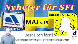 Nyheter för SFI Maj v19 [upl. by Akceber]