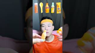 🧡🍊🥕🎧ASMR Orangethemed Mukbang  Perfect for Sleepimmersive asmr asmrsounds [upl. by Ewell608]