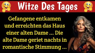 Lustige Witze für Erwachsene – Gefangene fliehen und landen im Haus einer alten Dame  Witze [upl. by Sisson]