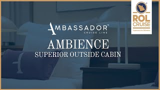 Introducing Ambassador Cruise Line Superior Twin Ocean View Cabin [upl. by Pesvoh]