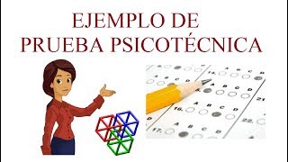 ✅ Ejemplo de PRUEBA PSICOTÉCNICA  Preguntas y Respuestas 🔴 [upl. by Sielen875]