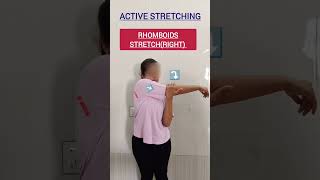 SternocleidomastoidPlatysmaampRhomboids Stretch stretching shortsfeed physiotherapy neck muscles [upl. by Norrv]