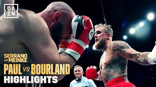 Jake Paul 1st Round Knockout vs Ryan Bourland  Fight Highlights [upl. by Noakes]