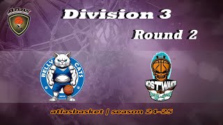 Atlasbasket  Div 3Round 2  BELLY CATS vs MOST WANTED [upl. by Nylecaj]