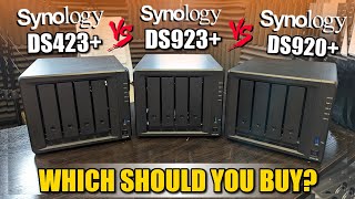 Synology DS923 vs DS423 vs DS920 NAS Comparison [upl. by Ayocal]