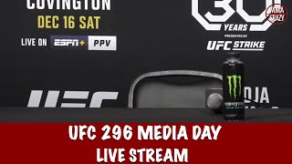 UFC 296 Edwards vs Covington Media Day Live Stream [upl. by Anirhtak198]