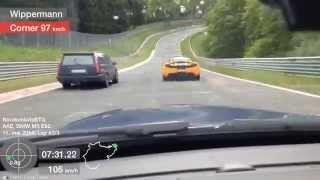 E92 m3 vs Volvo 850 Nürburgring [upl. by Balling324]