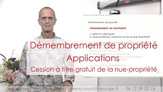 Applications de la donation de la nuepropriété  transmettre déshériter [upl. by Scribner204]