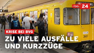 UBahnKrise in Berlin BVG erreicht vereinbarte Ziele nicht [upl. by Rebmetpes]