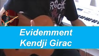 Evidemment  Kendji Girac  Accords et rythme guitare  partition [upl. by Ilysa]