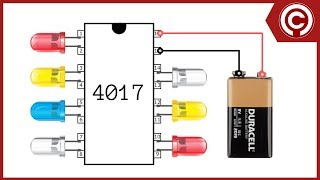 LED Chaser with only 4017 [upl. by Larianna447]