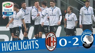 Milan  Atalanta 02  Highlights  Giornata 18  Serie A TIM 201718 [upl. by Weinhardt760]