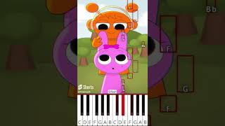 Put Your Finger Here  Incredibox Sprunki fash  Octave Piano Tutorial [upl. by Laehcim]