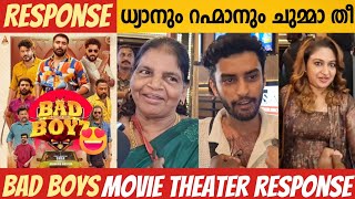 BAD BOYS MOVIE THEATRE RESPONSE  BAD BOYS MOVIE REVIEW  DHYAN SREENIVASAN  RAHMAN  OMAR LULU [upl. by Sofer]