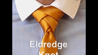 How to tie a tie  Eldredge Knot  Nodo Cravatta [upl. by Eylhsa]