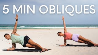 5 MIN ABS WORKOUT Side Abs amp Obliques Burn [upl. by Oravla]