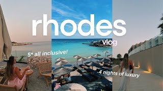 spend a week with us in rhodes at a 5 STAR ALL INCLUSIVE resort 🇬🇷 luxury greece vlog [upl. by Leikeze]