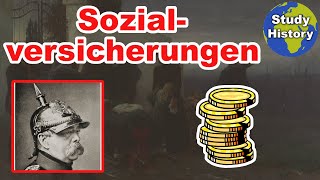 Sozialversicherungen im Kaiserreich I Begründung des Sozialstaats und Innenpolitik Bismarcks einfach [upl. by Kravits]